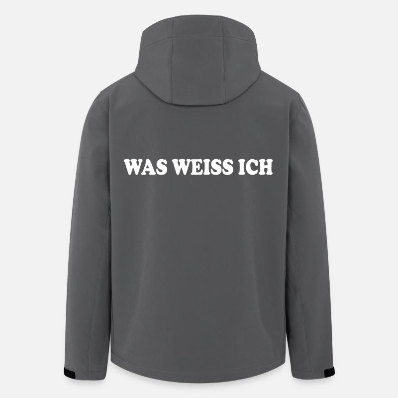 Was weiss ich - Recycelte Männer Softshell-Jacke von Stanley/Stella - Anthrazit