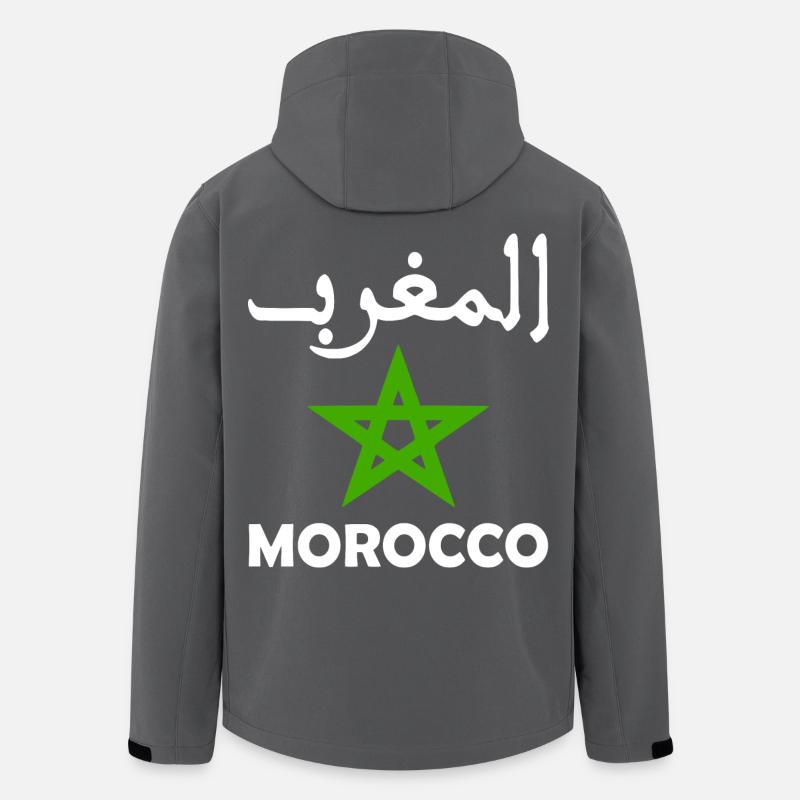 Marokko - Recycelte Männer Softshell-Jacke von Stanley/Stella - Anthrazit