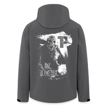 OnePleasure Zombie auf dem Friedhof an seinem Grab - Recycelte Männer Softshell-Jacke von Stanley/Stella - Anthrazit - Hinten - AI Model Male 185 light (185cm)