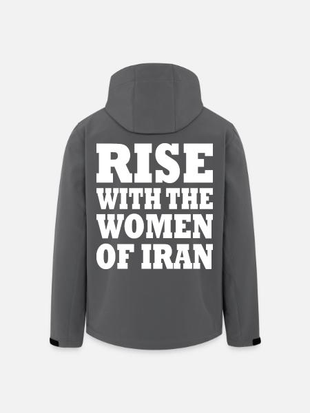 Rise with the women of iran - Recycelte Männer Softshell-Jacke von Stanley/Stella - Anthrazit