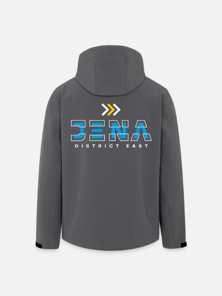 Jena District East - Recycelte Männer Softshell-Jacke von Stanley/Stella - Anthrazit