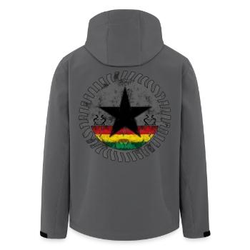 roots reggae star - Recycelte Männer Softshell-Jacke von Stanley/Stella - Anthrazit - Hinten - AI Model Male 185 light (185cm)