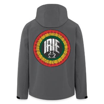 Irie Reggae - Recycelte Männer Softshell-Jacke von Stanley/Stella - Anthrazit - Hinten - AI Model Male 185 light (185cm)