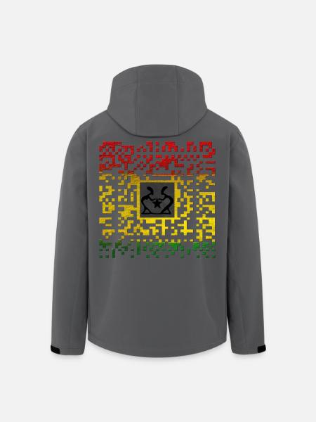 Reggae Code - Recycelte Männer Softshell-Jacke von Stanley/Stella - Anthrazit