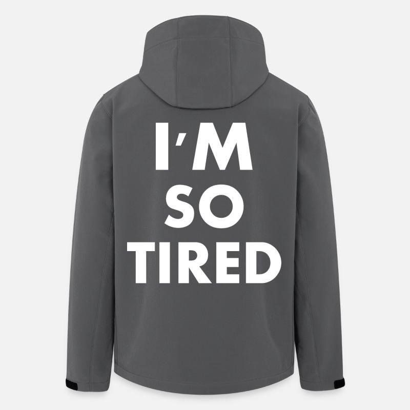 I'm so tired - Veste softshell homme en polyester recyclé Stanley/Stella - charbon