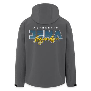 Jena Authentic Legends - Recycelte Männer Softshell-Jacke von Stanley/Stella - Anthrazit - Hinten - AI Model Male 185 light (185cm)