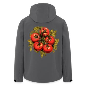 Tomaten - Recycelte Männer Softshell-Jacke von Stanley/Stella - Anthrazit - Hinten - AI Model Male 185 light (185cm)
