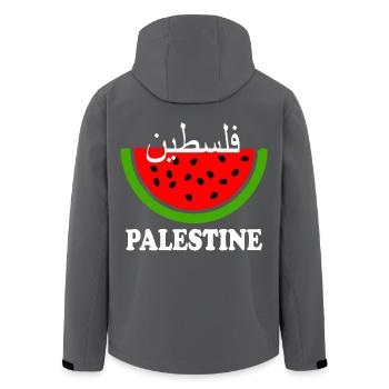 Palästina wassermelone فلسطين - Recycelte Männer Softshell-Jacke von Stanley/Stella - Anthrazit - Hinten - AI Model Male 185 light (185cm)