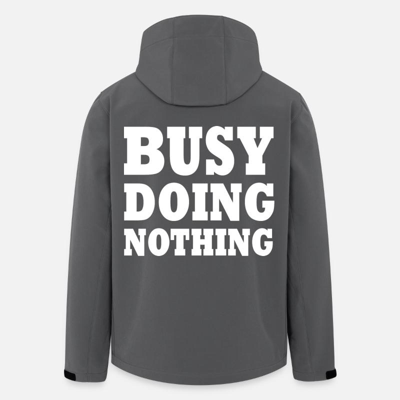busy doing nothing - Recycelte Männer Softshell-Jacke von Stanley/Stella - Anthrazit