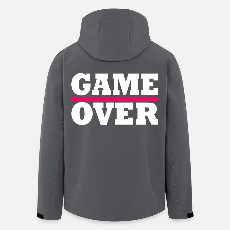 Game over - Veste softshell homme en polyester recyclé Discoverer Stanley/Stella - charbon