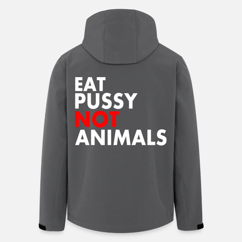 Eat pussy not animals - Men’s Recycled Softshell Jacket by Stanley/Stella - anthracite