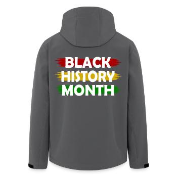 Black history month - Recycelte Männer Softshell-Jacke von Stanley/Stella - Anthrazit - Hinten - AI Model Male 185 light (185cm)