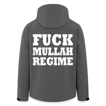 Fuck mullah regime iran - Recycelte Männer Softshell-Jacke von Stanley/Stella - Anthrazit - Hinten - AI Model Male 185 light (185cm)