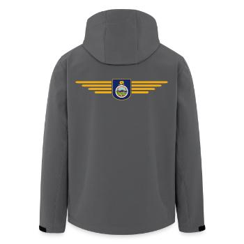 Kansas Fan T-Shirt – Dein Bundesstaat! - Recycelte Männer Softshell-Jacke von Stanley/Stella - Anthrazit - Hinten - AI Model Male 185 light (185cm)