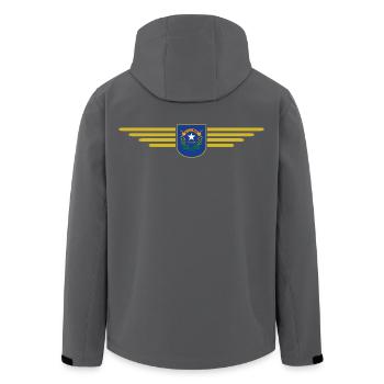 Nevada Fan T-Shirt – Perfekt für Fans! - Recycelte Männer Softshell-Jacke von Stanley/Stella - Anthrazit - Hinten - AI Model Male 185 light (185cm)