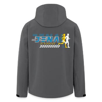 Jena Is Running - Recycelte Männer Softshell-Jacke von Stanley/Stella - Anthrazit - Hinten - AI Model Male 185 light (185cm)