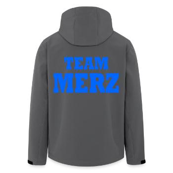 Team Merz - Recycelte Männer Softshell-Jacke von Stanley/Stella - Anthrazit - Hinten - AI Model Male 185 light (185cm)