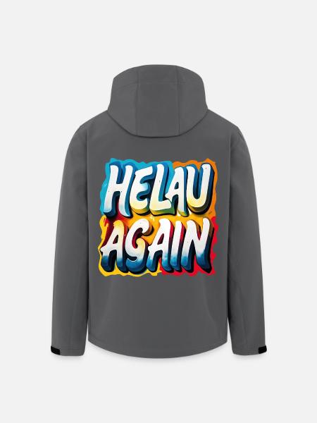 Helau Again Karneval Fasching - Recycelte Männer Softshell-Jacke von Stanley/Stella - Anthrazit