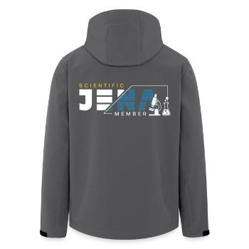 Jena Scientific Member - Recycelte Männer Softshell-Jacke von Stanley/Stella - Anthrazit - Hinten - AI Model Male 185 light (185cm)