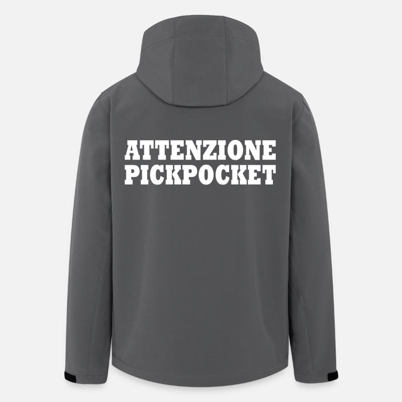 attenzione pickpocket - Men’s Recycled Softshell Jacket by Stanley/Stella - anthracite