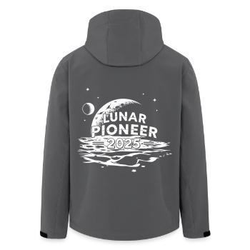 Lunar Pioneer 2025 - Recycelte Männer Softshell-Jacke von Stanley/Stella - Anthrazit - Hinten - AI Model Male 185 light (185cm)