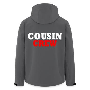 Cousin crew - Recycelte Männer Softshell-Jacke von Stanley/Stella - Anthrazit - Hinten - AI Model Male 185 light (185cm)