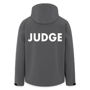 Judge - Recycelte Männer Softshell-Jacke von Stanley/Stella - Anthrazit - Hinten - AI Model Male 185 light (185cm)