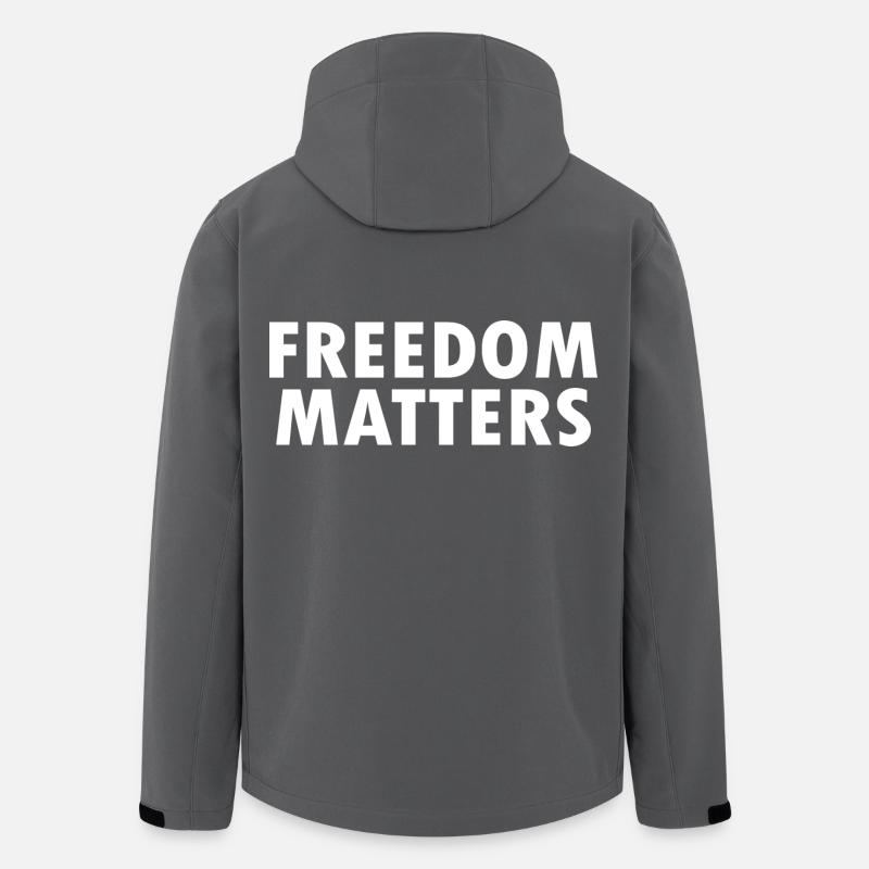 Freedom matters - Men’s Recycled Softshell Jacket by Stanley/Stella - anthracite