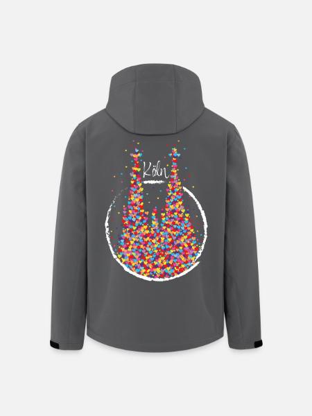 Köln Kölner Karneval Fasching Konfetti - Recycelte Männer Softshell-Jacke von Stanley/Stella - Anthrazit