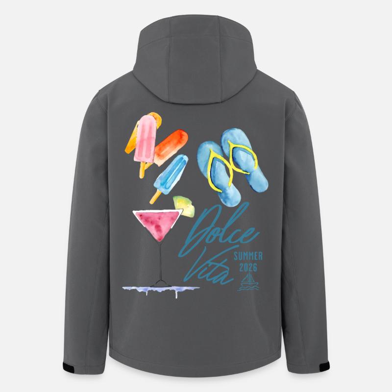 Dolce Vita Sommer 2026 - Recycelte Männer Softshell-Jacke von Stanley/Stella - Anthrazit