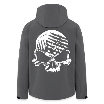 Skull - Recycelte Männer Softshell-Jacke von Stanley/Stella - Anthrazit - Hinten - AI Model Male 185 light (185cm)