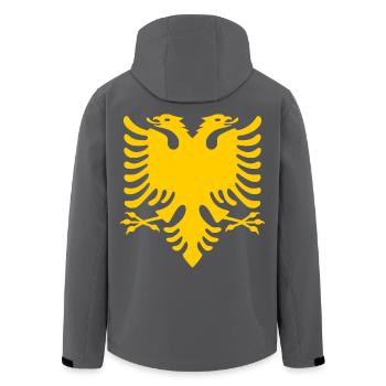 Albanien Albanischer adler - Recycelte Männer Softshell-Jacke von Stanley/Stella - Anthrazit - Hinten - AI Model Male 185 light (185cm)