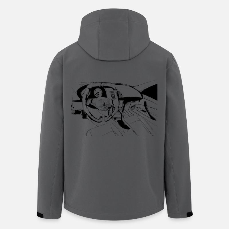 fantasy car inside - Men’s Recycled Softshell Jacket by Stanley/Stella - anthracite
