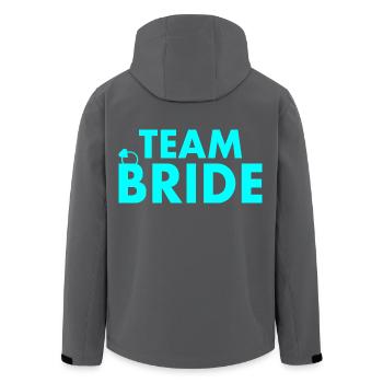 Team bride - Recycelte Männer Softshell-Jacke von Stanley/Stella - Anthrazit - Hinten - AI Model Male 185 light (185cm)