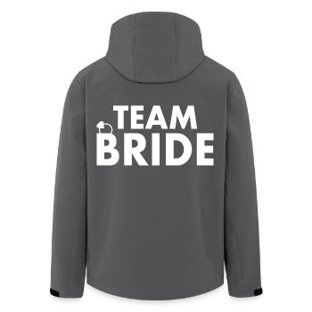 Team bride - Recycelte Männer Softshell-Jacke von Stanley/Stella - Anthrazit - Hinten - AI Model Male 185 light (185cm)