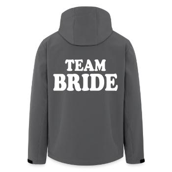 Team bride - Recycelte Männer Softshell-Jacke von Stanley/Stella - Anthrazit - Hinten - AI Model Male 185 light (185cm)