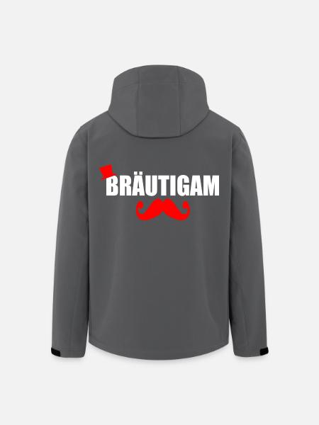 Bräutigam - Recycelte Männer Softshell-Jacke von Stanley/Stella - Anthrazit