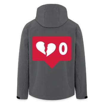No like - Recycelte Männer Softshell-Jacke von Stanley/Stella - Anthrazit - Hinten - AI Model Male 185 light (185cm)