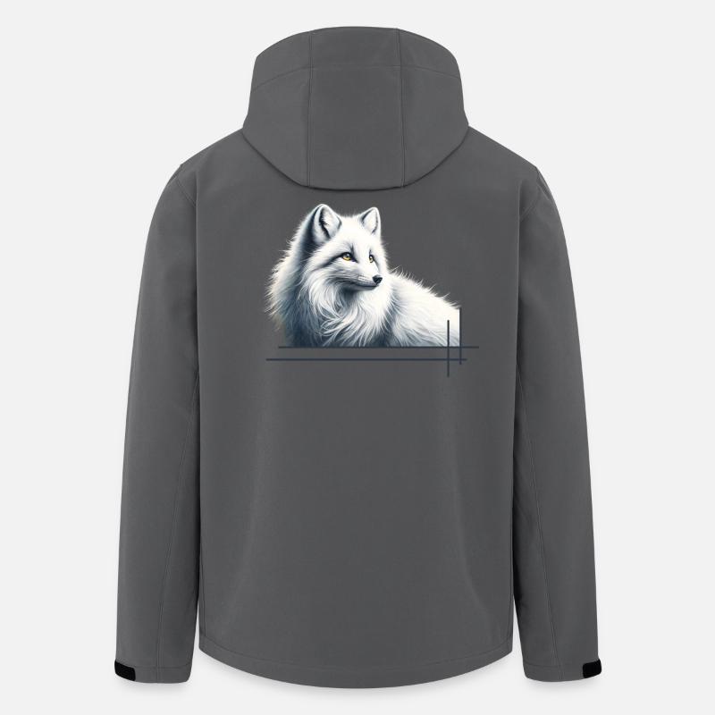 Fuchs im Winter Eleganz - Recycelte Männer Softshell-Jacke von Stanley/Stella - Anthrazit