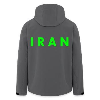 Iran - Recycelte Männer Softshell-Jacke von Stanley/Stella - Anthrazit - Hinten - AI Model Male 185 light (185cm)