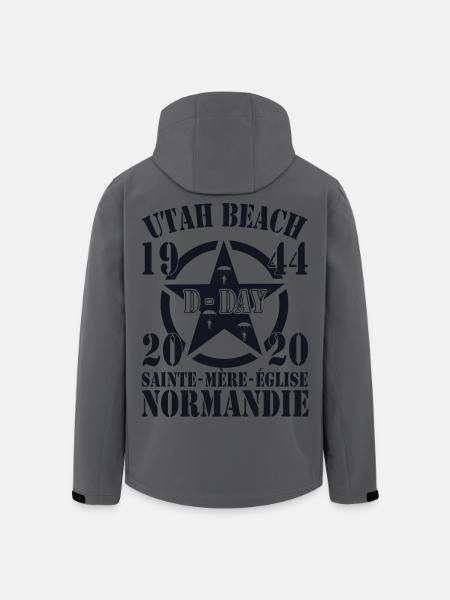 Utah Beach 1944 - 2020 D-Day Holy Mother Church - Recycelte Männer Softshell-Jacke von Stanley/Stella - Anthrazit
