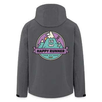 Happy Runner - Veste softshell homme en polyester recyclé Stanley/Stella - charbon - Dos - AI Model Male 185 light (185cm)