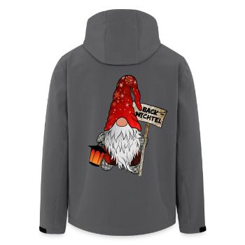Back-Wichtel – Weihnachtsgnom für alle Backfans - Recycelte Männer Softshell-Jacke von Stanley/Stella - Anthrazit - Hinten - AI Model Male 185 light (185cm)