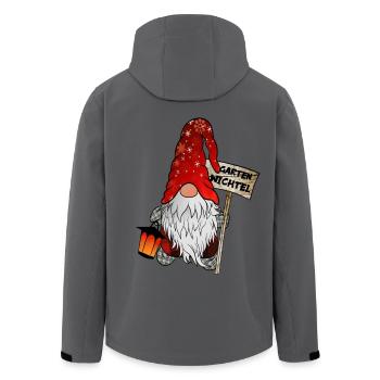 Garten Wichtel – Weihnachtsgnom - Recycelte Männer Softshell-Jacke von Stanley/Stella - Anthrazit - Hinten - AI Model Male 185 light (185cm)