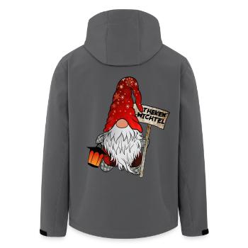 Theken Wichtel – für Bar- und Kneipenfans - Recycelte Männer Softshell-Jacke von Stanley/Stella - Anthrazit - Hinten - AI Model Male 185 light (185cm)