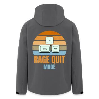 Rage Quit Modus – STRG + ALT + F4 für Gamer - Recycelte Männer Softshell-Jacke von Stanley/Stella - Anthrazit - Hinten - AI Model Male 185 light (185cm)