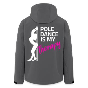 Tanzen Pole dance Pole Dance Poledance Tanzkurs - Recycelte Männer Softshell-Jacke von Stanley/Stella - Anthrazit - Hinten - AI Model Male 185 light (185cm)