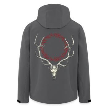 Deer - Recycelte Männer Softshell-Jacke von Stanley/Stella - Anthrazit - Hinten - AI Model Male 185 light (185cm)