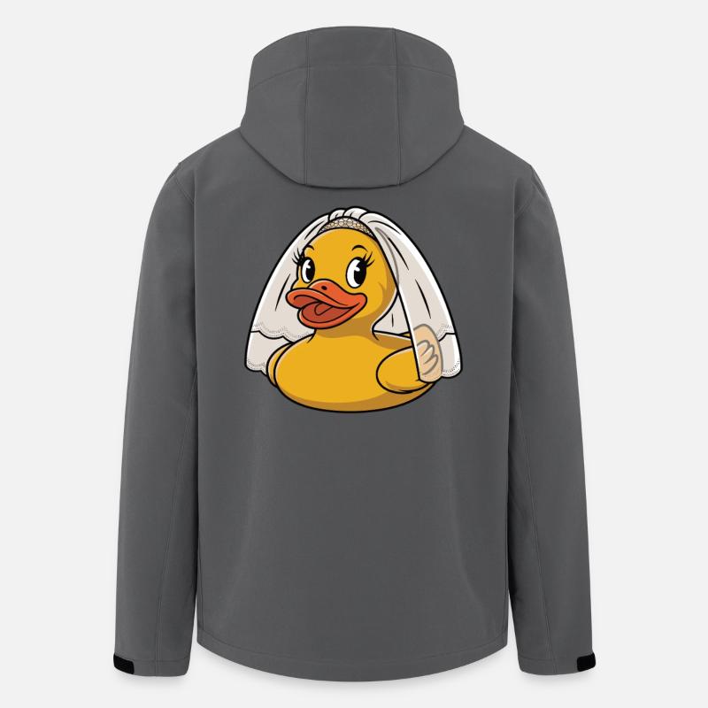 Rubber Duck Bride - Veste softshell homme en polyester recyclé Stanley/Stella - charbon