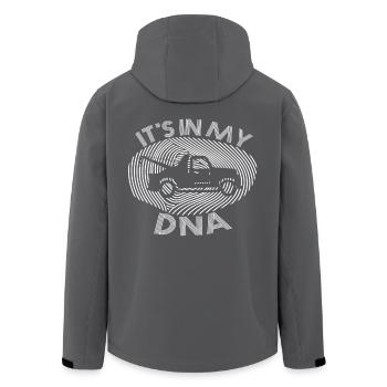 Abschleppdienst T-Shirt Abschleppwagen MEINE DNA - Recycelte Männer Softshell-Jacke von Stanley/Stella - Anthrazit - Hinten - AI Model Male 185 light (185cm)
